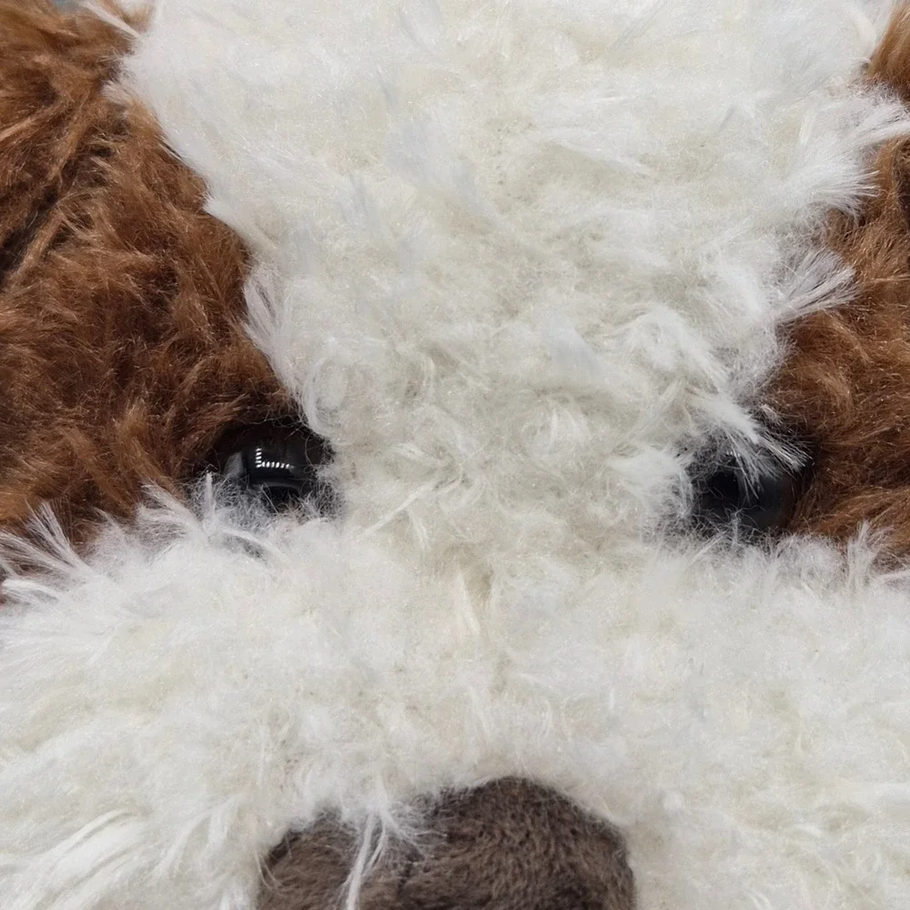Way to Celebrate Sitting Spaniel Dog Plush Stuffed Animal White Brown 356693 NEW